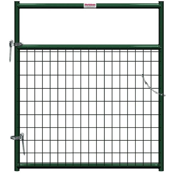 Behlen Country WireFilled Gate, 48 in W Gate, 50 in H Gate, 6 ga Mesh Wire, 2 x 4 in Mesh, Green 40132042